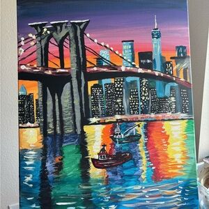 Vibrant Cityscape Canvas Art